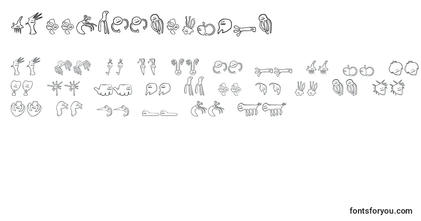 Happyoffspringsフォント–アルファベット、数字、特殊文字