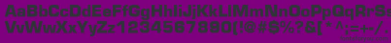 EurostileLtBold Font – Black Fonts on Purple Background