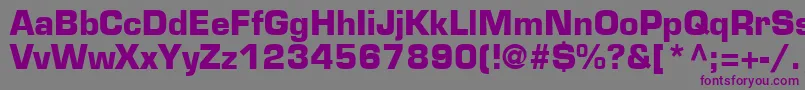 More about EurostileLtBold Font EurostileLtBold Font – Purple Fonts on Gray Background