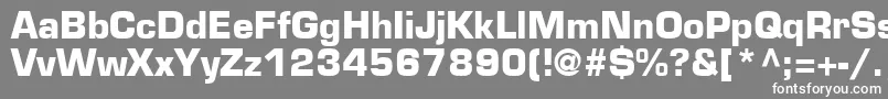 Подробнее о шрифте EurostileLtBold Шрифт EurostileLtBold – белые шрифты на сером фоне