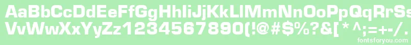 EurostileLtBold Font – White Fonts on Green Background