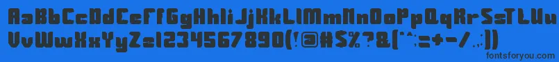 Guardian Font – Black Fonts on Blue Background