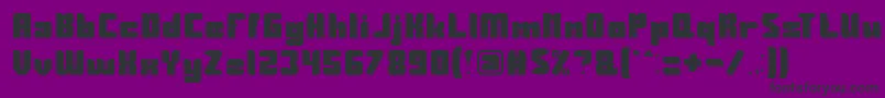 Guardian Font – Black Fonts on Purple Background