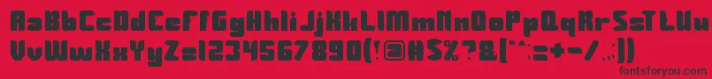 Guardian Font – Black Fonts on Red Background