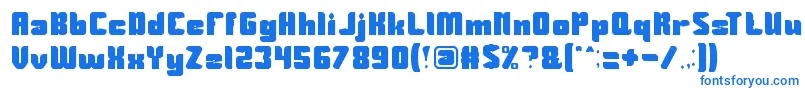 Guardian Font – Blue Fonts on White Background