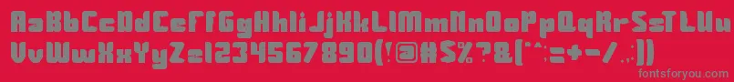 フォントGuardian – 赤い背景に灰色の文字