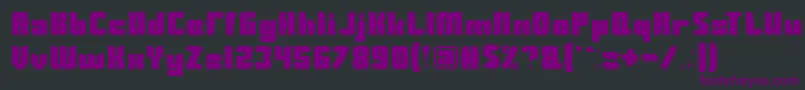 Guardian Font – Purple Fonts on Black Background