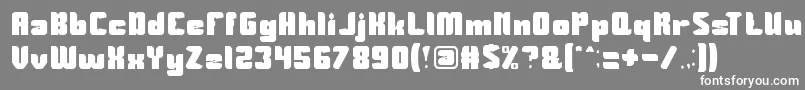 フォントGuardian – 灰色の背景に白い文字