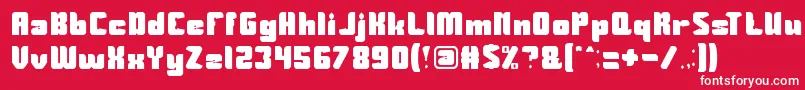 フォントGuardian – 赤い背景に白い文字