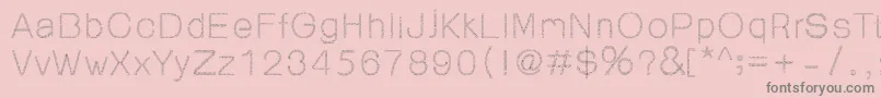 Шрифт 99%OrnamentReg – серые шрифты на розовом фоне