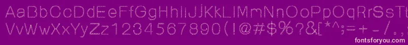 99%OrnamentReg Font – Pink Fonts on Purple Background