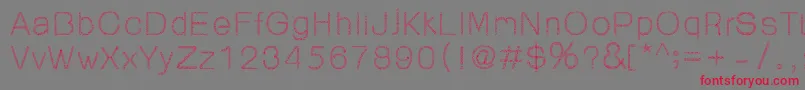 99%OrnamentReg Font – Red Fonts on Gray Background