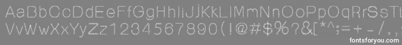 99%OrnamentReg Font – White Fonts on Gray Background