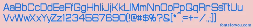 ProbertCondensed Font – Blue Fonts on Pink Background