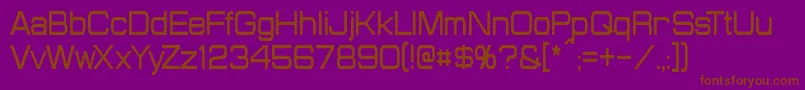 ProbertCondensed Font – Brown Fonts on Purple Background