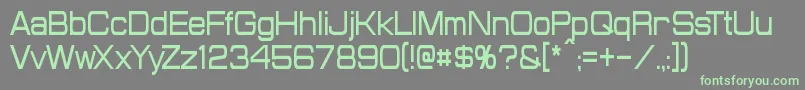 ProbertCondensed Font – Green Fonts on Gray Background