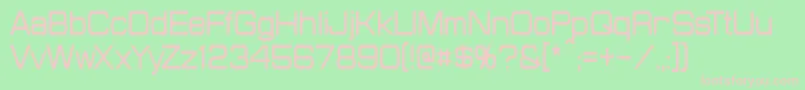 ProbertCondensed Font – Pink Fonts on Green Background