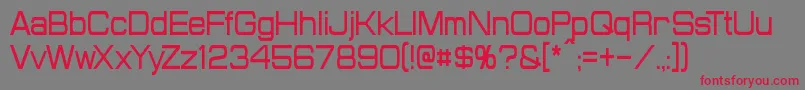 ProbertCondensed Font – Red Fonts on Gray Background