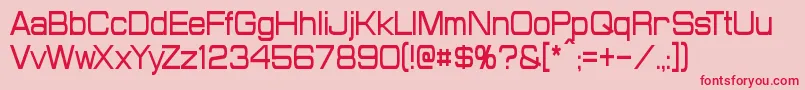 ProbertCondensed Font – Red Fonts on Pink Background