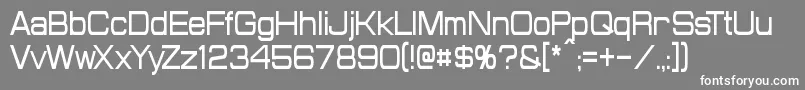ProbertCondensed Font – White Fonts on Gray Background