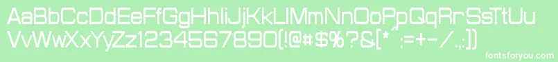 ProbertCondensed Font – White Fonts on Green Background