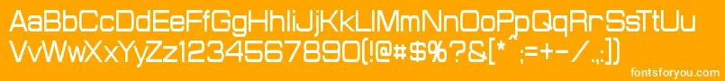 ProbertCondensed Font – White Fonts on Orange Background