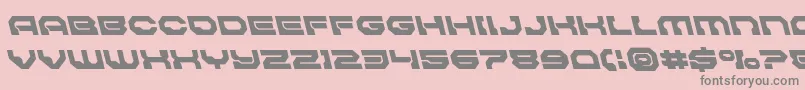 Pulsarclasssolidleft Font – Gray Fonts on Pink Background