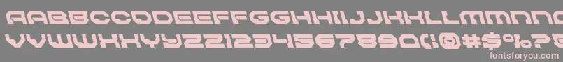 Pulsarclasssolidleft Font – Pink Fonts on Gray Background