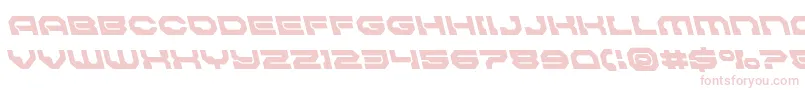 Pulsarclasssolidleft Font – Pink Fonts on White Background