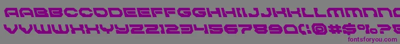 Pulsarclasssolidleft Font – Purple Fonts on Gray Background