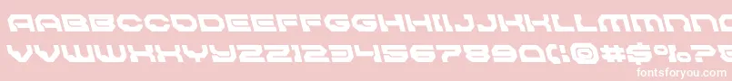 Pulsarclasssolidleft Font – White Fonts on Pink Background