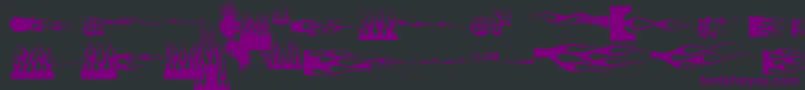 JFlames Font – Purple Fonts on Black Background