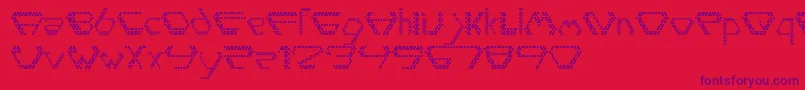 Diamondpoint Font – Purple Fonts on Red Background