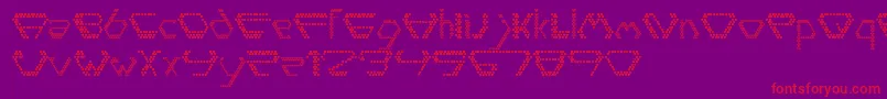 Diamondpoint Font – Red Fonts on Purple Background