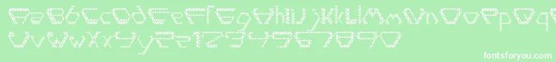 フォントDiamondpoint – 緑の背景に白い文字