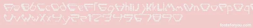 Diamondpoint Font – White Fonts on Pink Background