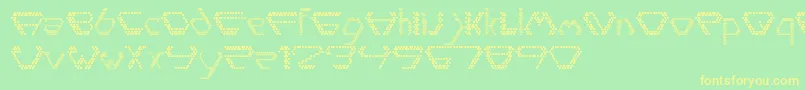 Diamondpoint Font – Yellow Fonts on Green Background