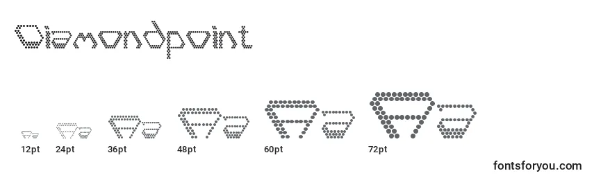 Diamondpoint Font Sizes