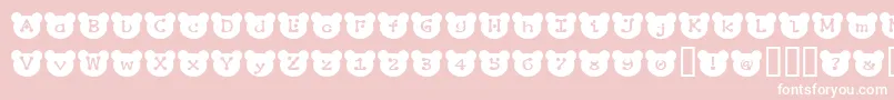 Puchan Font – White Fonts on Pink Background