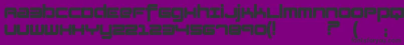 フォントLotusf – 紫の背景に黒い文字