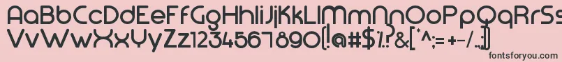 Modeg Font – Black Fonts on Pink Background