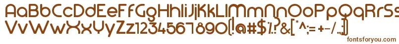 Шрифт Modeg – коричневые шрифты