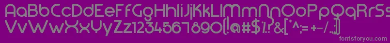 Modeg Font – Gray Fonts on Purple Background