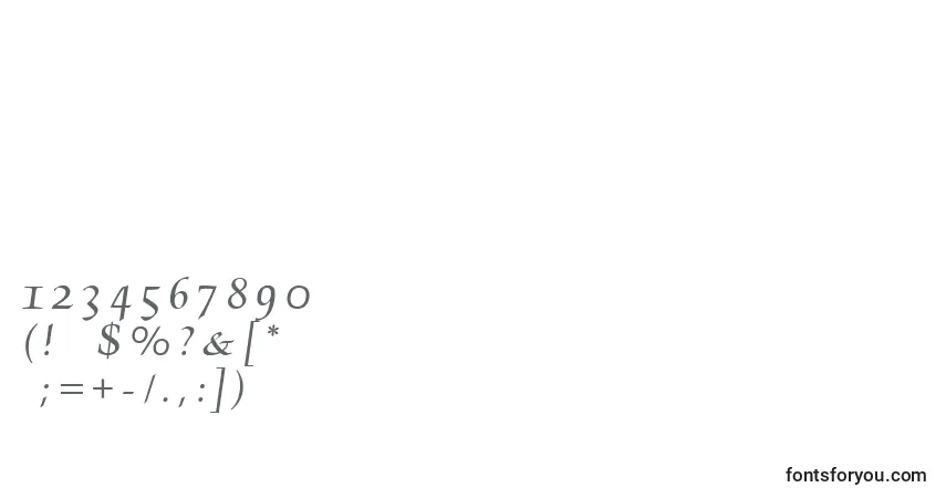 Шрифт AsturiaScript – алфавит, цифры, специальные символы