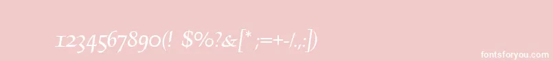 AsturiaScript Font – White Fonts on Pink Background
