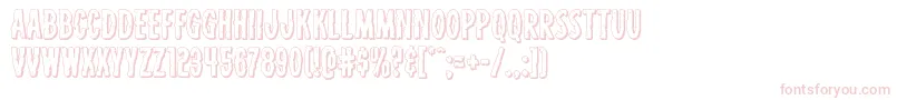 Carnivalcorpseshadow Font – Pink Fonts on White Background