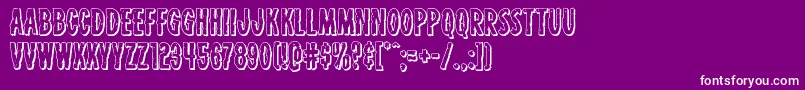 Carnivalcorpseshadow Font – White Fonts on Purple Background