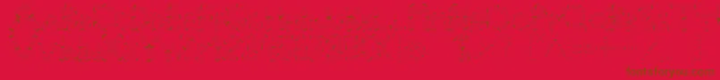 Czcionka Pinho – brązowe czcionki na czerwonym tle