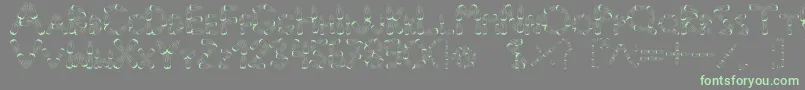 Pinho Font – Green Fonts on Gray Background