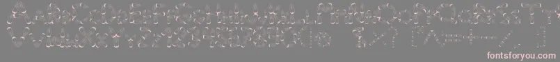 Шрифт Pinho – розовые шрифты на сером фоне